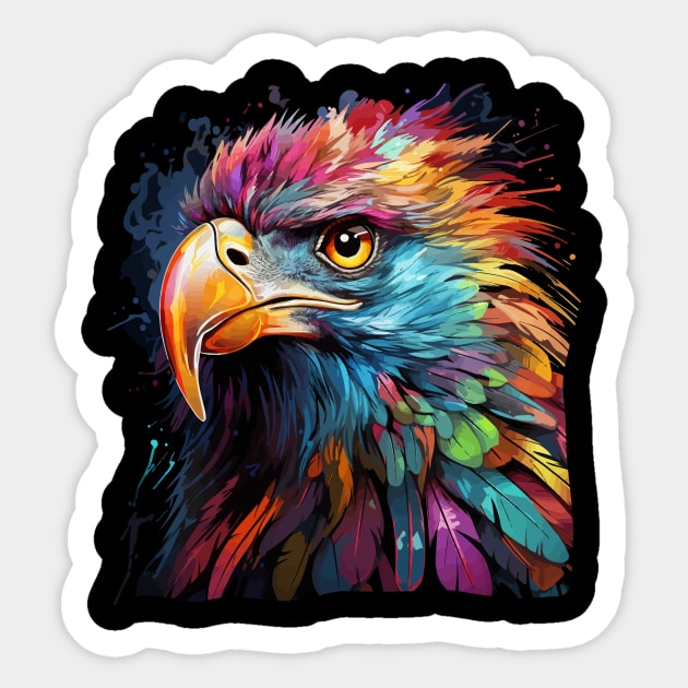 Vulture Rainbow Sticker by JH Mart